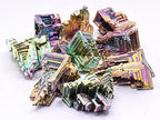 1PC Rainbow Bismuth Bi Crystal Specimen up to 99.99% Pure Natural Iridescent Sparkling 83 Periodic Table Metal Element Science Education Collectible Decor Mineral