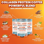 Collagen Protein Coffee Powder for Weight Loss – Supports Digestion, Bloating, Energy & Focus, Fat Burning, Joint, Skin, Hair & Nails – High-Protein for Women & Men (30 Servings)