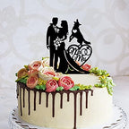 Custom Wedding Cake Topper With Dogs Bride And Groom With German Shepherd Heart Dog Cake Topper Personalized Wedding Topper Couple With Pet Cake Toppers Ideal Gift for Wedding Anniversary