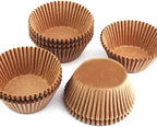 Eoonfirst Standard Size Baking Cups Food-Grade Greaseproof Paper Cupcake Liners 200 Pcs (Natural)