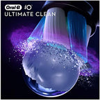 Oral-B iO Ultimate Clean Electric Toothbrush Head, Twisted & Angled Bristles for Deeper Plaque Removal, Pack of 4, Suitable for Mailbox, Black