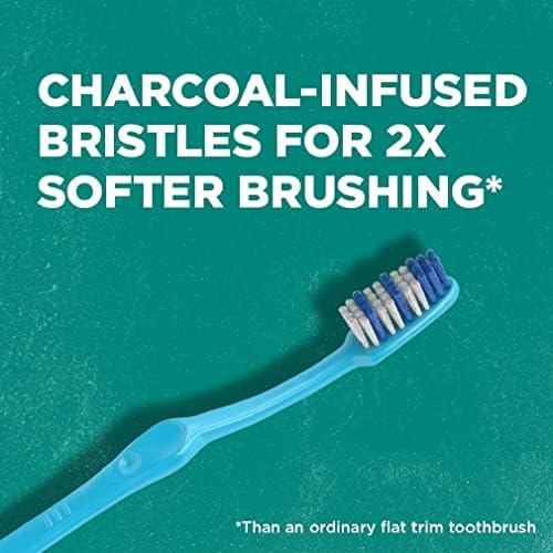 Tom's of Maine Gentle Charcoal Toothbrush, Soft, 8-Pack (Packaging May Vary)