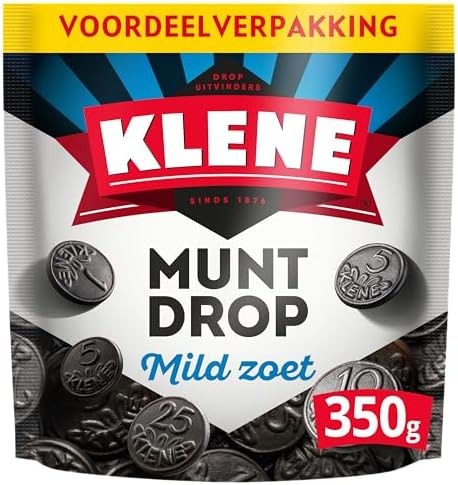 Klene Muntdrop I Semisoft mildly Sweet Coin shaped Licorice Candy I 350g 12.3 ounce