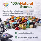 Polished Amazonite Crystal Chips 200 Pcs - 0.3" 10 oz Tumbled Stone Chips Crushed Sea Glass Stones Healing Reiki Crystal Jewelry Making Home Decoration