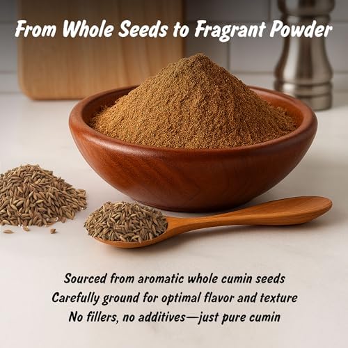 Spice Profile USDA Organic Cumin Powder, Lab Tested for Heavy Metals, Resealable 4oz Pouch, Jeera, Comino Molido