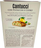 Falcone Cantucci Pistachio Biscotti from Italy 6.35 oz. (180g) Cantuccini Biscuits with Pistachios and Lemon - Imported Italian Biscotti Cookies - Pastries - Candied Citron - Similar to Amaretti