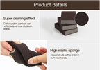 Carborundum Heavy Duty Scouring Sponges - Fiberglass-Free Nano Rust Eraser for Pots, Pans, Grill, Oven Racks & Sink Stains (1'' 6Ct (Pack of 1))