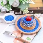 Blue Sprinkles Sanding Sugar for Baking, 6.35 oz Edible Sparkling Sugar Crystals for Cake Cupcake Cookies Ice Cream Topping
