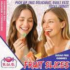 RUS Candy Company Sugar-Free Fruit Slices – 1 Lbs Bulk Bag | Classic Jelly Fruit Candy, Chewy Old-Fashioned Candy-Shop Favorites | Assorted Flavors, Guilt-Free Sweetness (1 Pound)