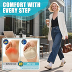 Metatarsal Pads for Women & Men – 1 Pair Gel Ball of Foot Cushions for Forefoot Pain Relief, Metatarsalgia & Morton’s Neuroma – Breathable Foot Pads for Walking, Standing & Daily Wear (L Size)