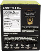 Buddha Teas Organic Chickweed Tea - OU Kosher, USDA Organic, CCOF Organic, 18 Bleach-Free Tea Bags