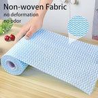Disposable Dish Cloths Roll Reusable Kitchen Towels Heavy Duty Blue Cleaning Rags for Kitchen All Purpose Disposable Cleaning Towels-200 Sheets