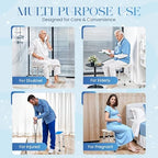 Dr.Kays Shower Chair for Inside Bathroom 350 lbs Shower Stool with Adjustable Height, Portable Heavy-Duty Bath Bench Padded Seat for Inside Tub Bathroom Chair for Elderly and Disabled FSA/HSA Eligible