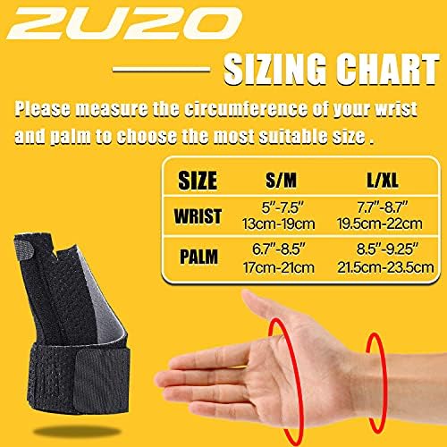 Compression Reversible Thumb & Wrist Stabilizer Splint(Improved Version) for BlackBerry Thumb, Finger, Pain Relief, Arthritis, Tendonitis, Sprained, Carpal Tunnel, Stable, S-M