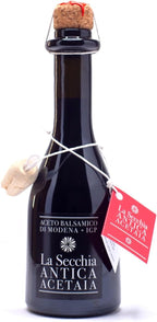 La Secchia Balsamic Vinegar of Modena PGI "One Star", Aged in Oak, Low Density, 250 ml Bottle with Cork Pourer