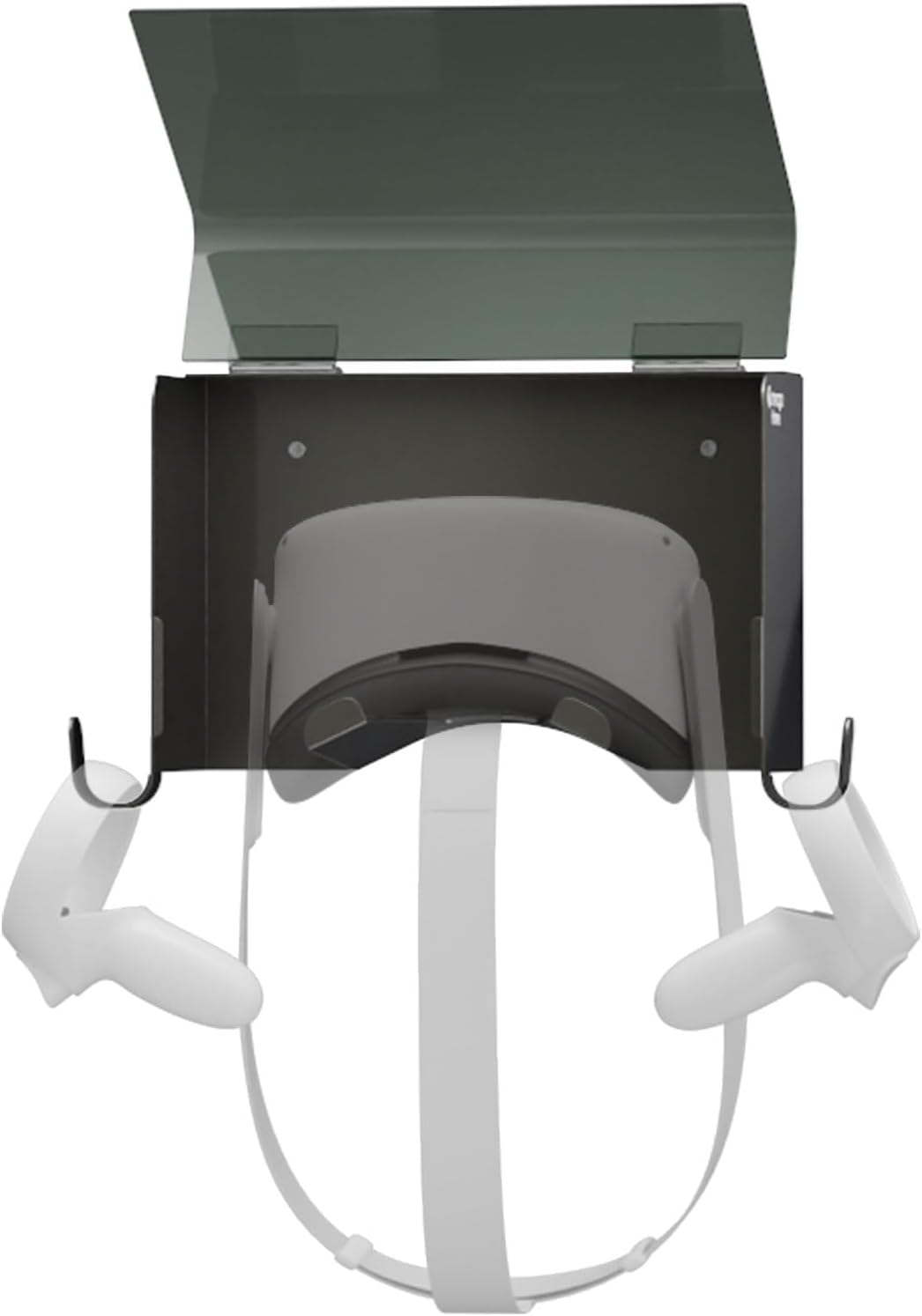 yamagahome VR Stand, VR Headset Holder Wall Mount, VR Storage Rack with Hooks for Quest 2 Pro Quest 3, Valve Index, PSVR 2, HTC Vive, Pico 4, Pimax VR MR XR Headsets and Controllers