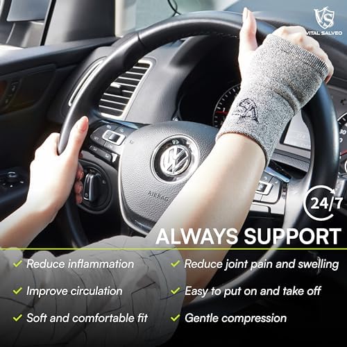Vital Salveo-Wrist Compression Recovery Carpal Tunnel Hand Sleeve/Brace(Medium)