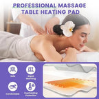 Massage Table Warmer Heating Pad Professional Massage Bed Warmer with 4 Timer, 8 Heat Settings, Overheat Protection for Massage Bed & Spa, Lightweight and Compact for Easy Portability, 30" x 71"