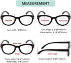 Eyekepper Cat Eye Reading Glasses for Women Oversize Ladies Readers - Black