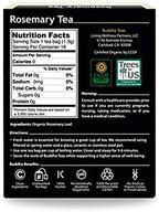 Buddha Teas - Organic Rosemary Tea - Herbal Tea - Stimulating & System Regulating - With Antioxidants & Minerals - Clean Ingredients - Caffeine Free - OU Kosher - 18 Tea Bags (Pack of 1)