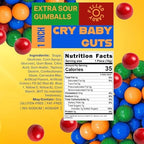 SweetGourmet Cry Baby Guts | Extra Sour Candy Filled Bubble Gumballs | 1.5 Pounds