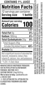 Lipton Iced Tea Lemon, 16.9 Fl Oz Bottles (Pack of 12)
