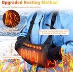 Heated Hand Warmer Pouch,Portable USB Heated Hand Muff,with 3 Levels Heating,Zipped Pocket and Adjustable Strap,for Hunting,Fishing,Hiking,Camping(No Power Bank)