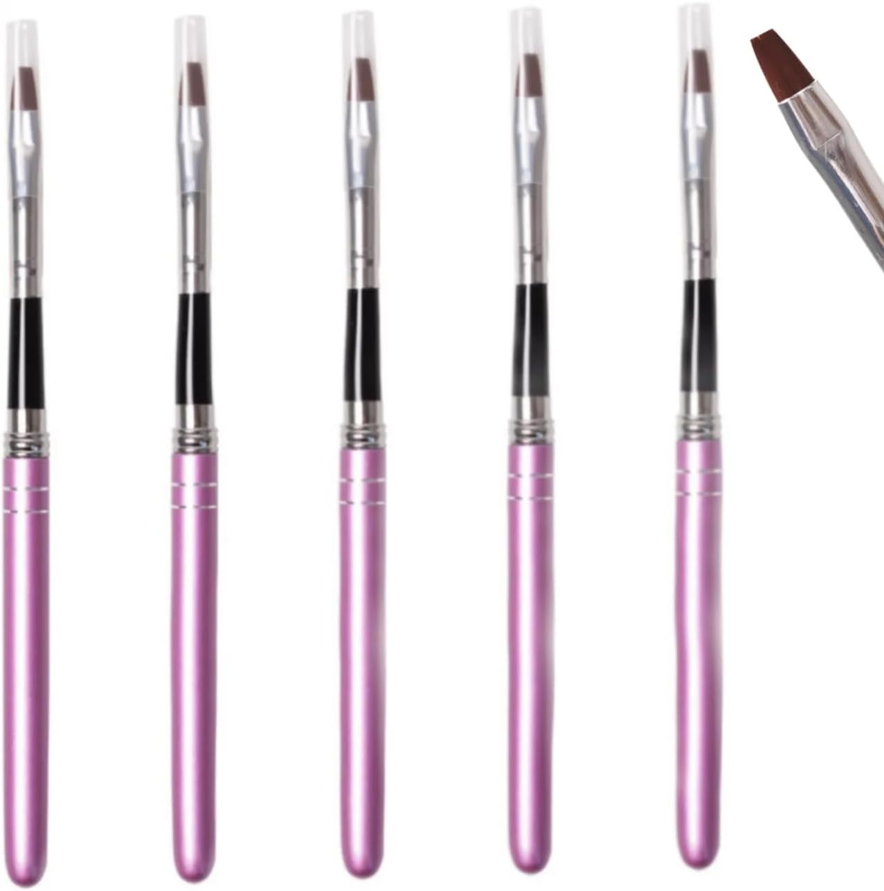 5 PCS Dental Resin Brush Pens Shaping Silicone Adhesive Composite Porcelain Teeth Dentist Tools