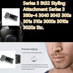 Electric Shaver Trimmer Replacement Head For Braun Series 3，6pcs Comb Trimming Set Suitable for Braun Series 3 Bt32 Styling Attachment Series 3 380s‑4 3040 3045 300s 301s 310s 3000s 3010s 3020s Etc.
