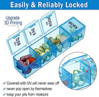 Dandat 2 Pack XL Large Weekly Pill Organizer 4 Times a Day Monthly Pill Organizer Large Medicine Organizer 28 Day Pill Box Organizer Weekly 7 Day Pill Dispenser 4 Times a Day