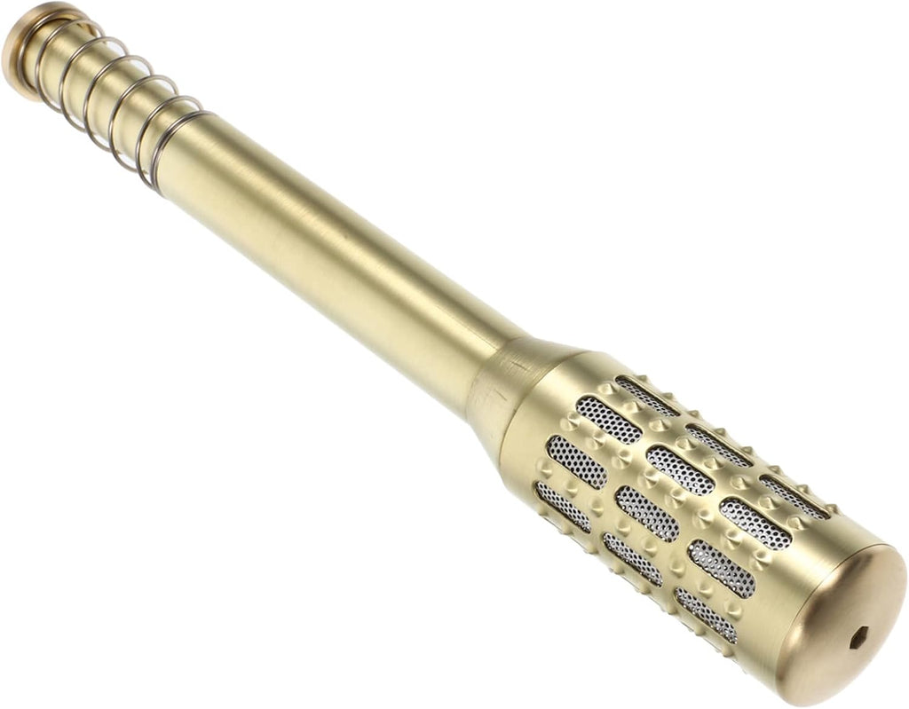 Portable Moxa Therapy Roller Stick for Home Use Ergonomic Herbal Moxibustion Tool with Brass Massage Rod Easy to Operate Moxa Roller Holder for Facial Relaxation