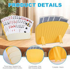2PCS Card Holders for Playing Cards,3-Layer Foldable & Hands-Free Portable Tabletop Stand for Poker, UNO, Canasta, Card Games, Perfect for Family Game Nights, Kids, Seniors & Parties