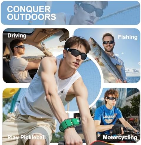 Attractive Bifocal Reading Sunglasses for Men, Durable TR90 Semi Rimless Wrap Around Design Sun Readers, UV400 Near-Far Sun Glass Built in Outdoor Sports/Driving/Finshing Dark Glasses, +2.5