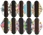 10PCS 14 Inch Overnight Cloth Reusable Washable Menstrual Pads Sanitary Pads
