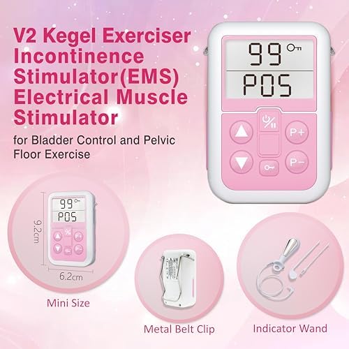 Everyway Incontinence Stimulation System - iStim V2 Kegel Trainer Incontinence Stimulator for Bladder Control & Pelvic Floor Muscle Therapy for Women