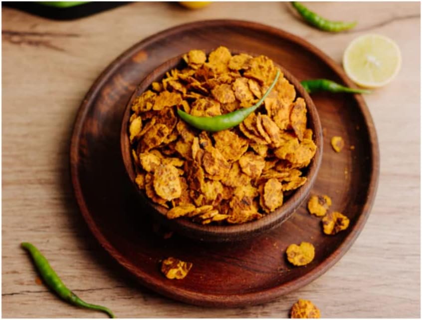 Ghotaram Special Low Fat Roasted Chana Jhor Garam, Chana JOR Garam, Roasted Chana JOR Garam Namkeen Snack, Oil-free Snack, Ready-to-eat, Healthy Snacks, Low in calories, High in protein-300g*1Pack