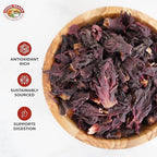 Angel Brand Dried Sorrel Hibiscus Flowers 1.5 lbs Pouch - Discover Rich Flavor & Aroma of Healthful Delights with Hibiscus Tea Loose Leaf - Enjoy Refreshing, & Nutritious Beverages to Elevate Health