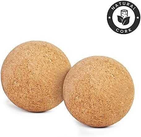 Yoga Studio Natural Cork Unbranded Massage Ball Twin Pack - 6cm