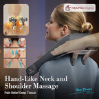 CuPiLo Shiatsu Neck and Shoulder Massager with Heat [Remote Control], FSA Eligible HSA, 6D Kneading Neck Massager for Pain Relief Deep Tissue, Fathers Day Dad Gifts for Men Him Mom Her
