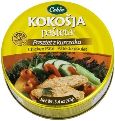Cekin Chicken Pate Kokosja Pasteta Pack of 3