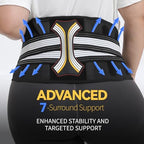 Back Brace for Lower Back Pain, Decompression Lumbar Support Belt with 3D Lumbar Pad for Men/Women Pain Relief from Sciatica, Herniated Disc, Scoliosis, M (Waist: 33"- 38")