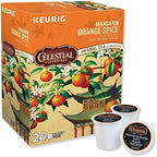 Celestial Seasonings Mandarin Orange Spice Herbal Tea, K-Cup Portion Pack for Keurig K-Cup Brewers, 24-Count