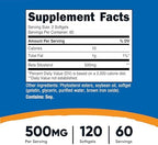 Nutricost Beta Sitosterol 120 Softgels, 500mg - Non-GMO, Gluten Free Supplement, 60 Servings