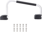 RV Grab Handle, Locking Folding Handle Entry Door Grab Bar, RVs Trailers Wall Mount Handrail Assist, Portable Safety Grip for RV Mobility Accessories
