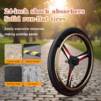 Lightweight Foldable Self Propelled Wheelchair - Portable Manual Wheelchair with Quick Release Wheels, Aluminum Frame, Comfortable Seat for Seniors, Indoor Outdoor Mobility Aid