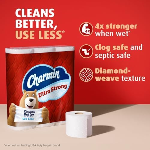 Charmin Ultra Strong Toilet Paper 6 Mega XL Rolls, 330 Sheets Per Roll