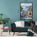 American Landscape Puzzle for Adults 1000 Pieces, Golden Gate Bridge Jigsaw Puzzles, Challenging San Francisco Bay Art Puzzle as Home Decor