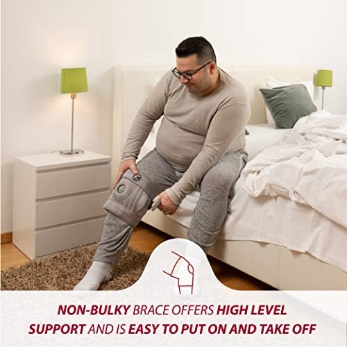 KARM Plus Size Knee Brace for Women & Men Plus Size - Adjustable Knee Support Brace for Meniscus Tear, Arthritis Pain, Compression with Side Stabilizers - Obese People (4XL/5XL/6XL Gray)
