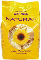 Waxness Film Hard Wax Beads Natural 2.2 lb (1 kg) – Stripless Professional Hard Wax for Face & Body, Smooth Application, Suitable for Sensitive Skin – Made in Italy