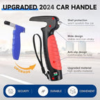 4 in 1 Car Door Handle Assist for Elderly 2PCS - Multifunction Car Transfer Aid - Help Elderly Get Out of Car, Auto Cane Portable Vehicle Support Handle for Seniors, Handicapped, Max 450 Pounds